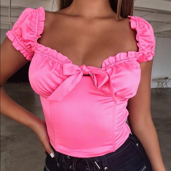 I.AM.GIA Tops - I.AM.GIA NEON PINK TOP